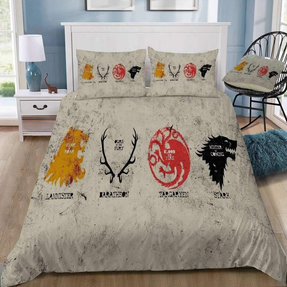 Game Of Thrones Logo 51 3D Customized Duvet Cover Bedding Set