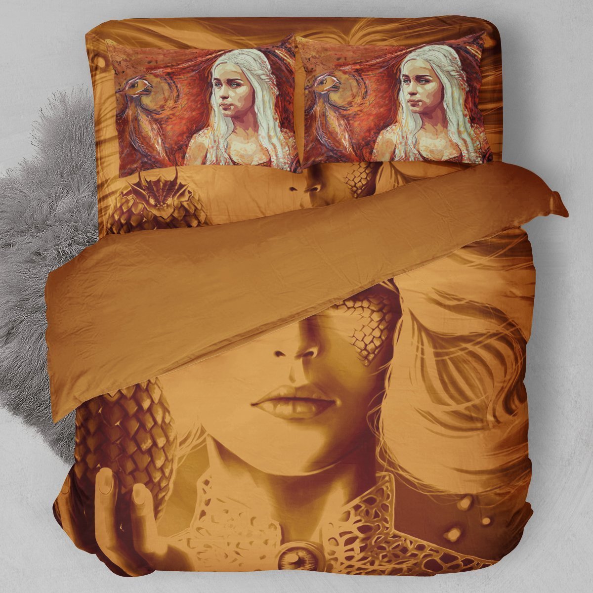 Game Of Thrones Mother Of Dragons Duvet Cover Bedding Set