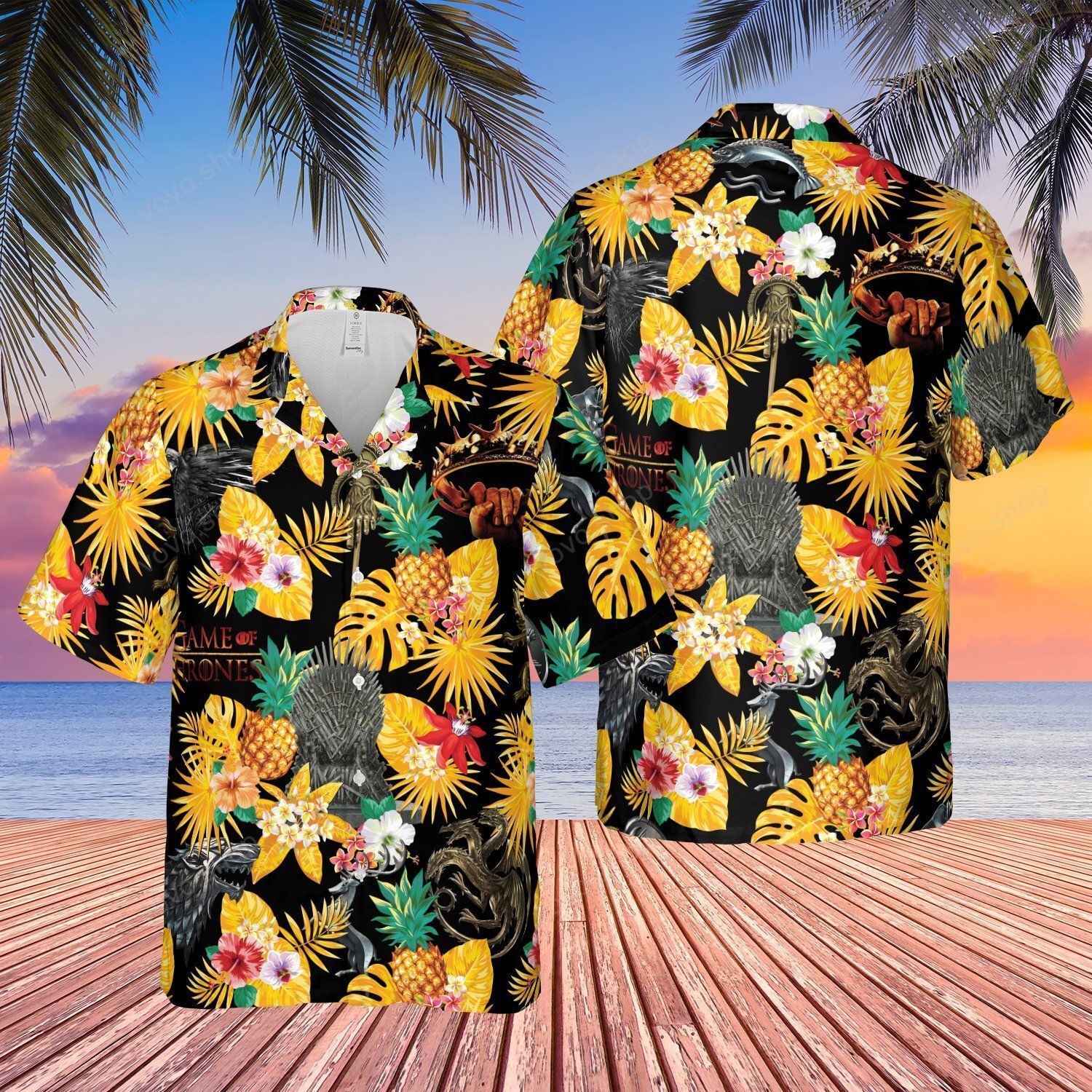 Game of Thrones Tropical Flower Hawaiian Shirt and Summer