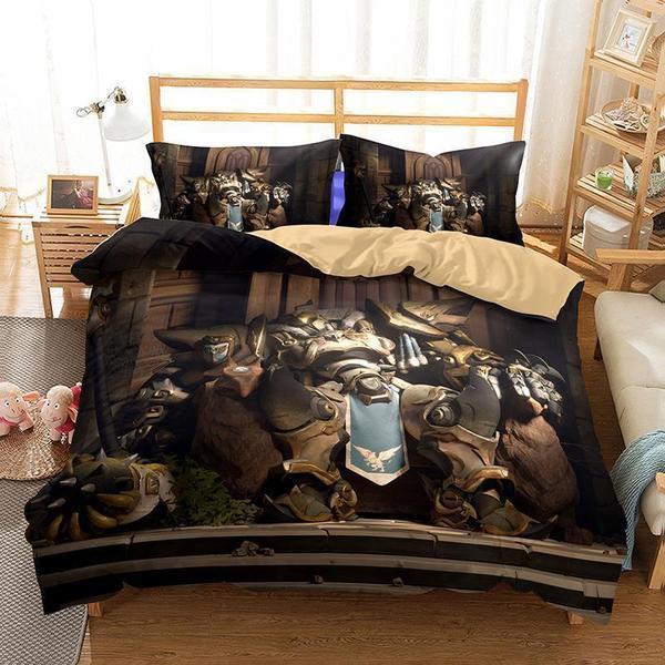 Game Overwatch 3D Customized Duvet Cover Bedding Set