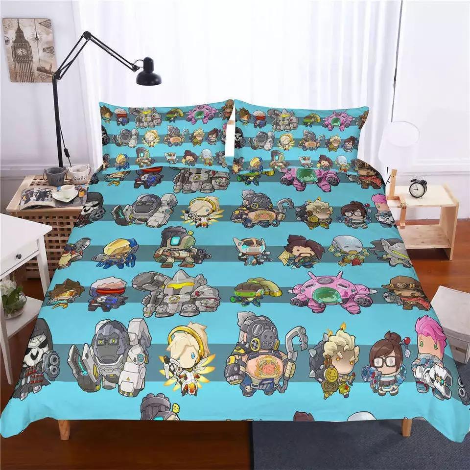 Game Overwatch Et Et Bed 3D Bag Gamekin Xbox3D Customized Duvet Cover Bedding Set