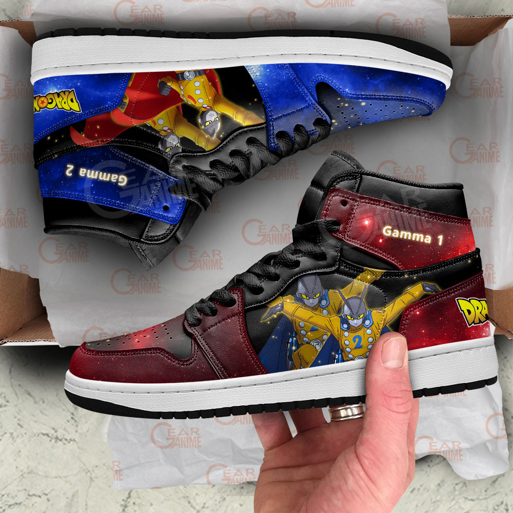 Gamma 1 Gamma 2 JD1s Sneakers Dragon Ball Super Anime Shoes Perfect Gift Idea, Air Jordan Hightop
