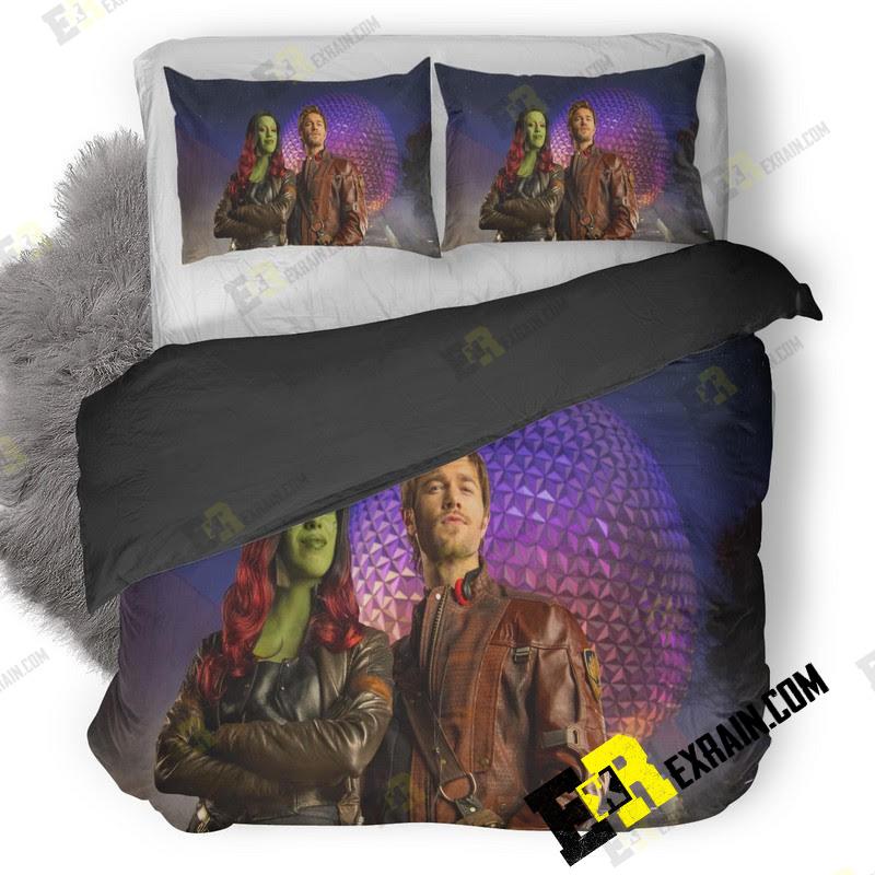 Gamora And Star Lord Cosplay 3D Customized Duvet Cover Bedding Set