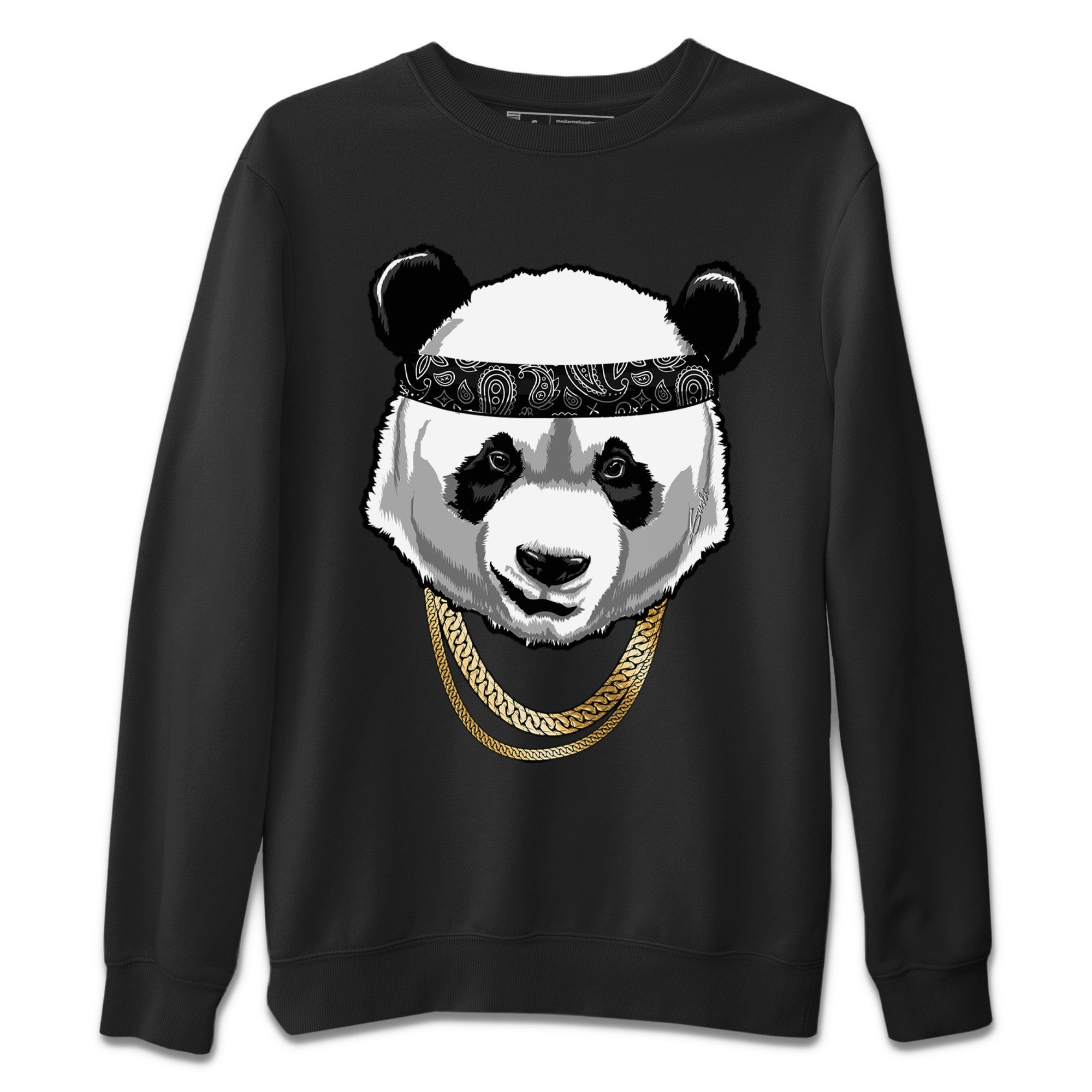 Gangster Panda Unisex Sweater – Air Jordan 12 Black Taxi, Sneakers Matching Sweater