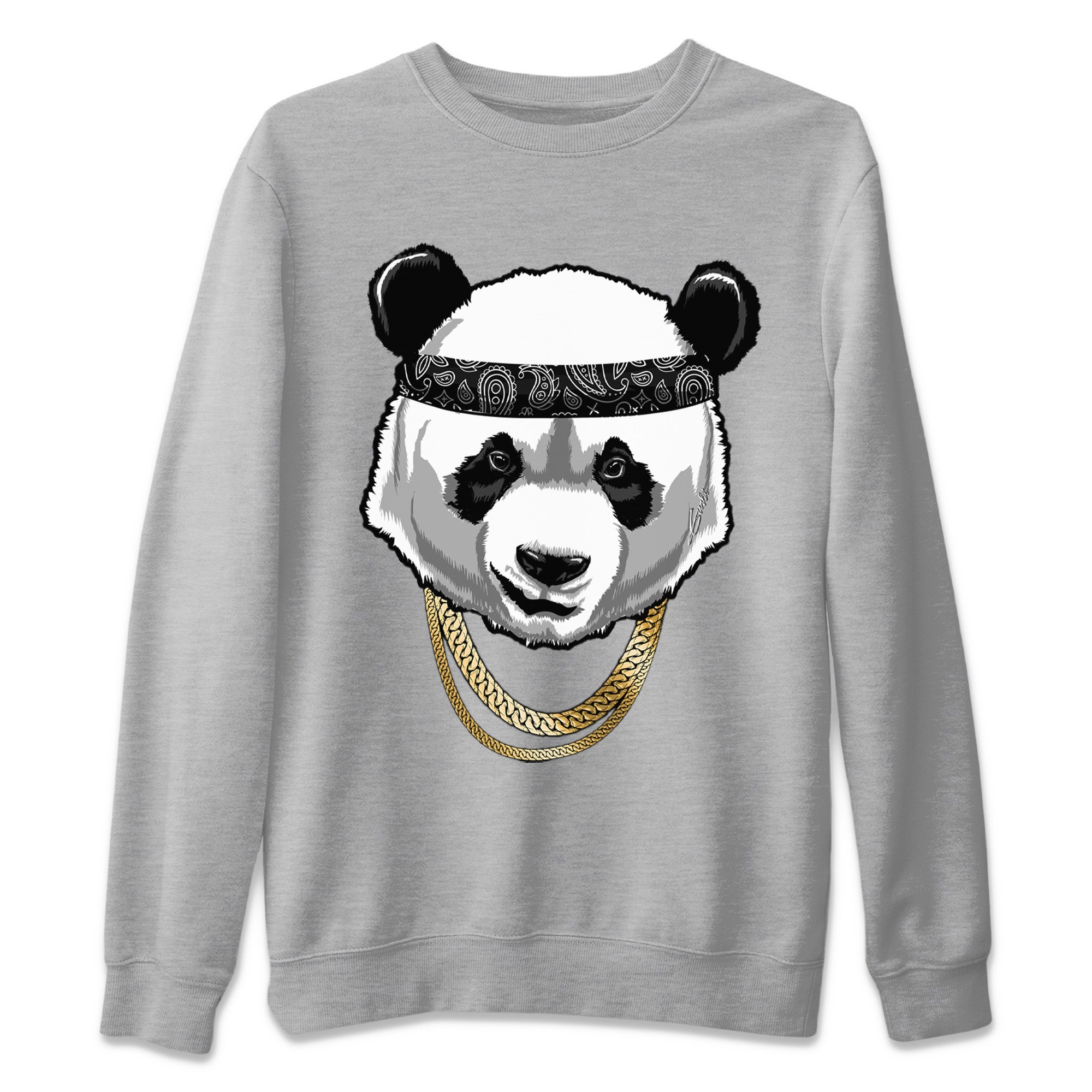 Gangster Panda Unisex Sweater – Air Jordan 12 Black Taxi, Sneakers Matching Sweater