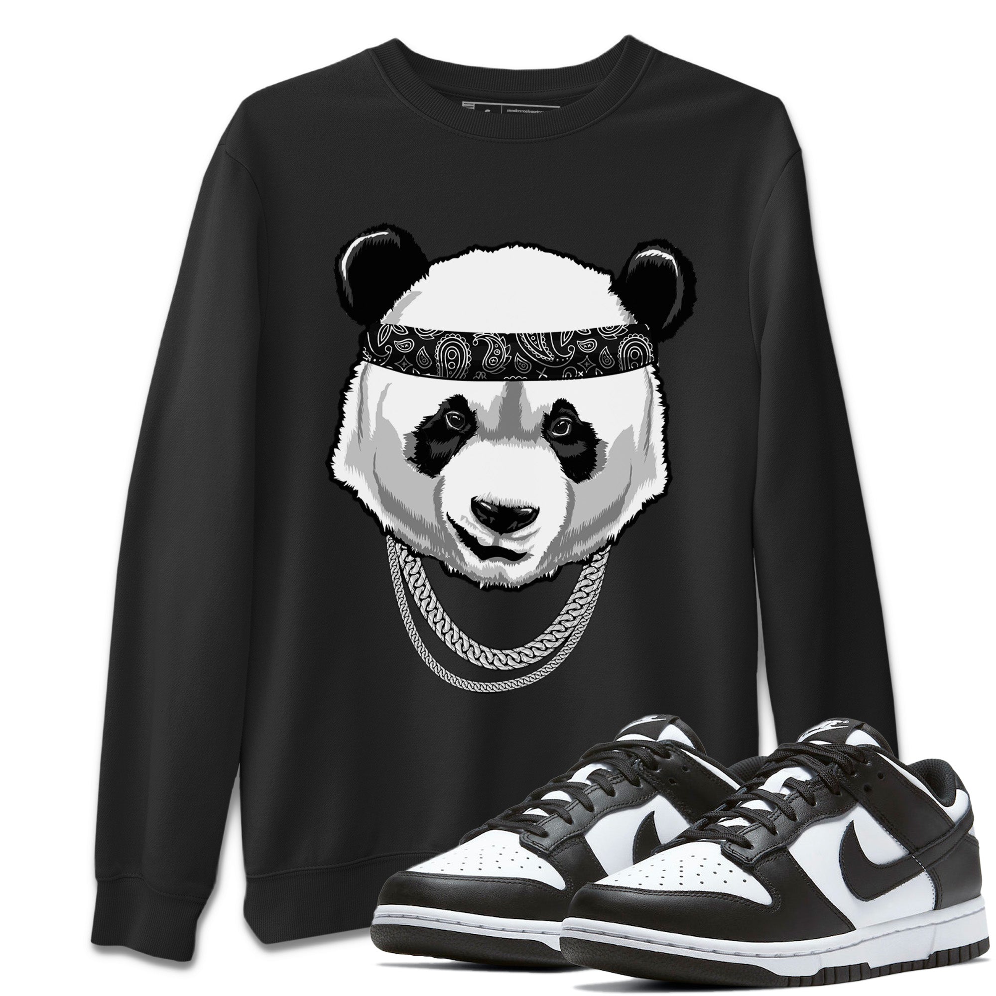 Gangster Panda Unisex Sweater – Dunk Panda, Sneakers Matching Sweater