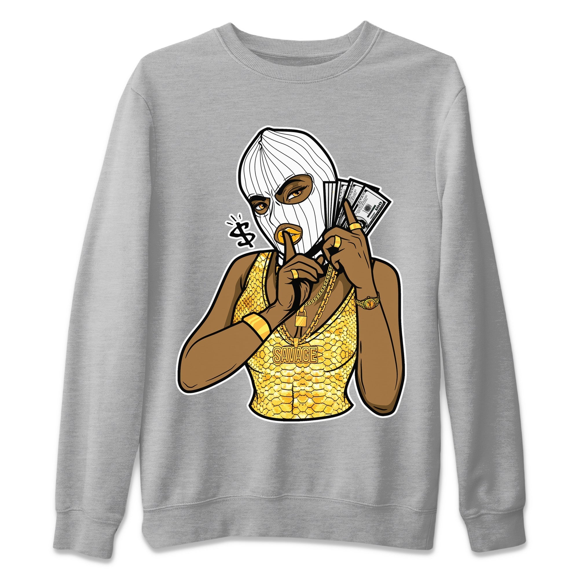 Gangster Women Unisex Sweater – Air Jordan 11 Yellow Python, Sneakers Matching Sweater