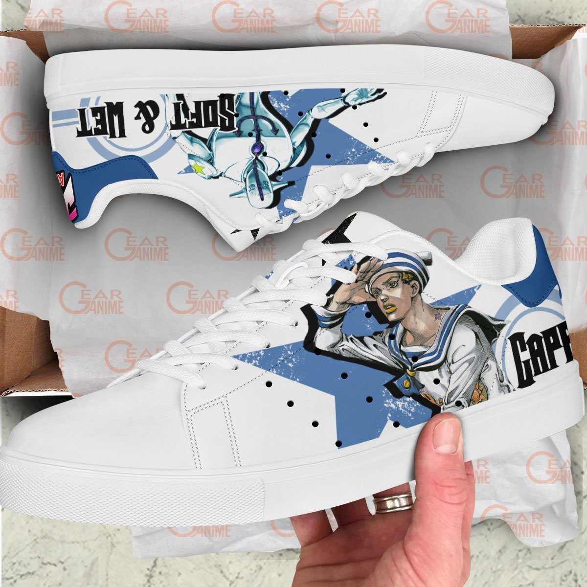 Gappy Skate Sneakers Custom Anime Jojo’s Bizarre Adventure Shoes