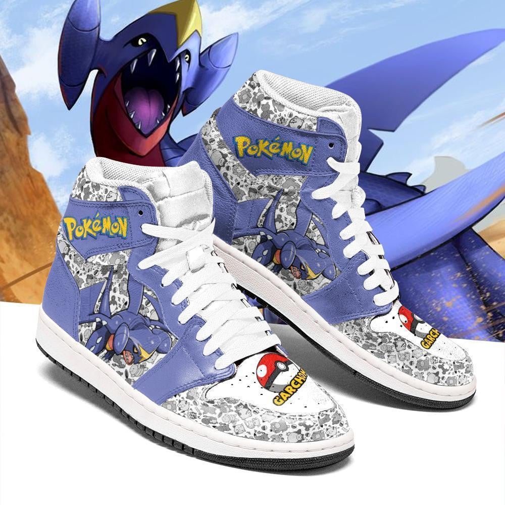Garchomp JD1s Sneakers Anime Pokemon Shoes, Air Jordan Hightop