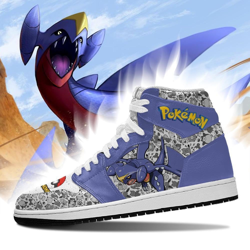 Garchomp JD1s Sneakers Anime Pokemon Shoes, Air Jordan Hightop