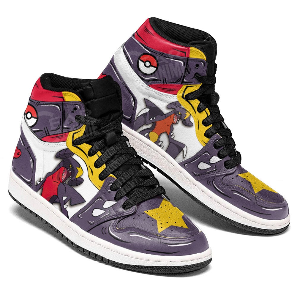 Garchomp JD1s Sneakers Pokemon Anime Shoes, Air Jordan Hightop