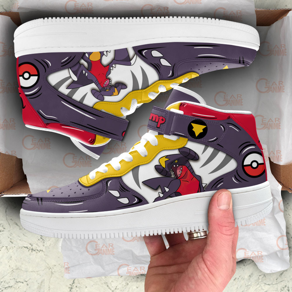 Garchomp Sneakers Air Mid Custom Pokemon Anime Shoes