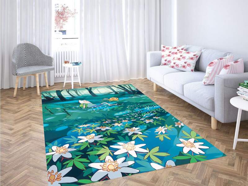 Garden Finn And Jack Adenture Time Carpet Rectangle Rug