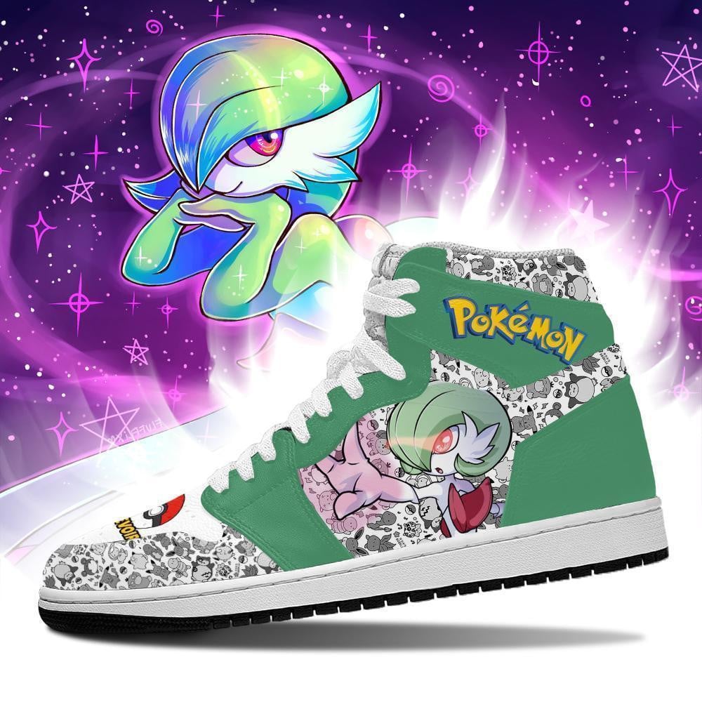 Gardevoir JD1s Sneakers Anime Pokemon Shoes, Air Jordan Hightop