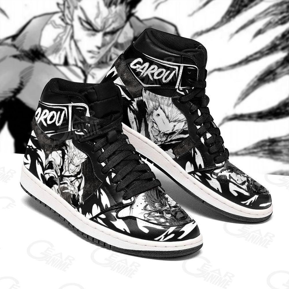 Garou One Punch Man Anime 2 High Top Air Jordan Sneaker, Air Jordan Hightop