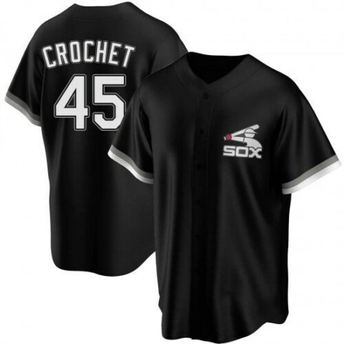 Garrett Crochet #45 Chicago White Sox Black Ver1 All Over Print Baseball Jersey For Fans