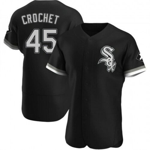Garrett Crochet #45 Chicago White Sox Black Ver2 All Over Print Baseball Jersey For Fans