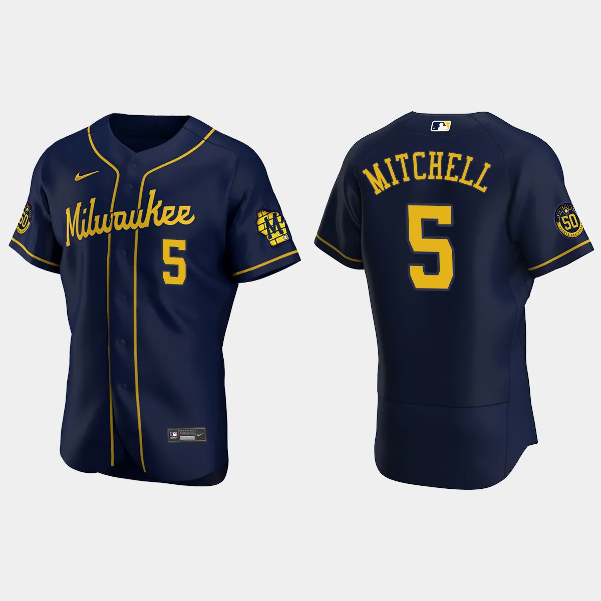 Garrett Mitchell Milwaukee Brewers Alternate Jersey - Navy