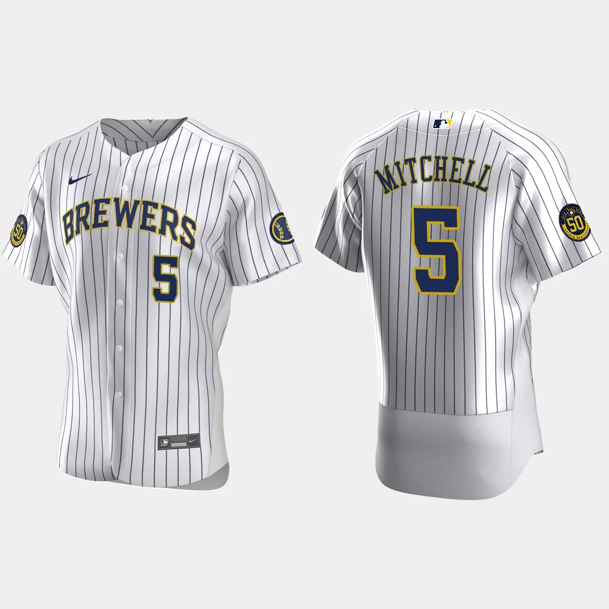 Garrett Mitchell Milwaukee Brewers Home Jersey - White