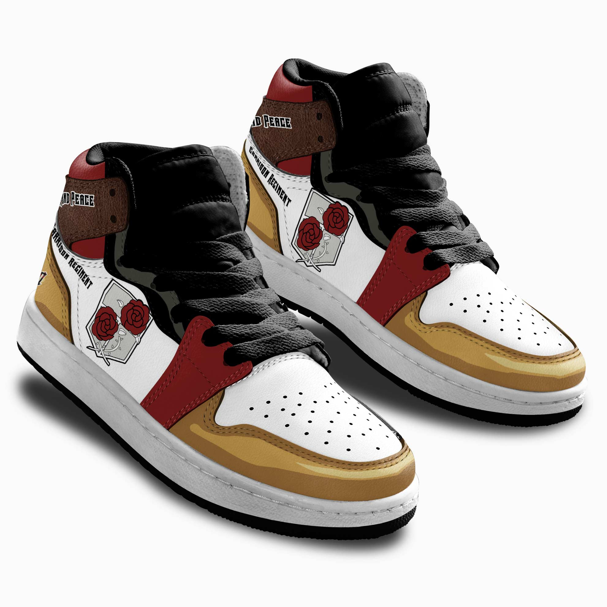 Garrison Regiment Kids Sneakers Custom Attack On Titan Anime Shoes For Kids
