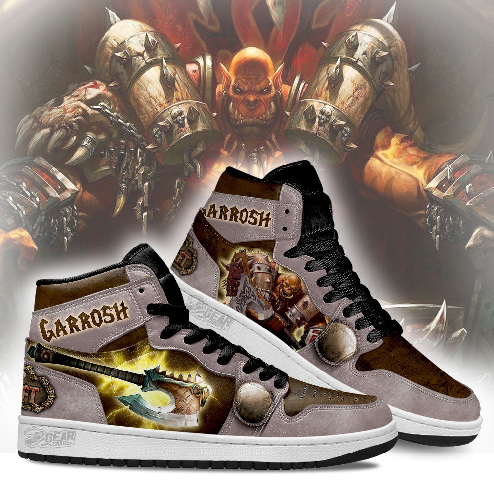 Garrosh World of Warcraft JD Sneakers Shoes For Fans, Air Jordan Hightop