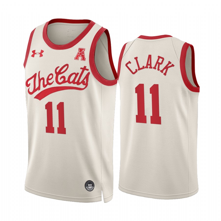 Gary Clark Cincinnati Bearcats White Jersey Throwback 70s Alumni