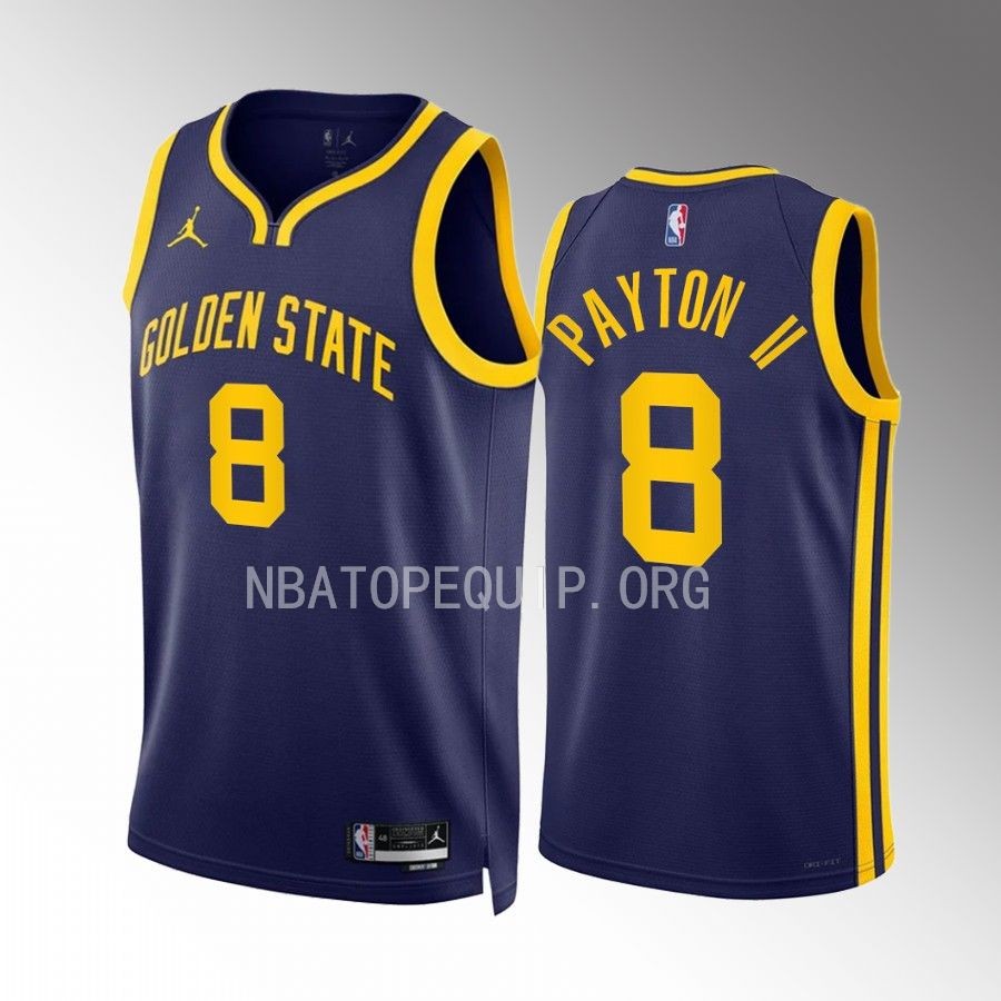 Gary Payton II 2022-23 Golden State Warriors Navy #8 Statement Edition Jersey Swingman