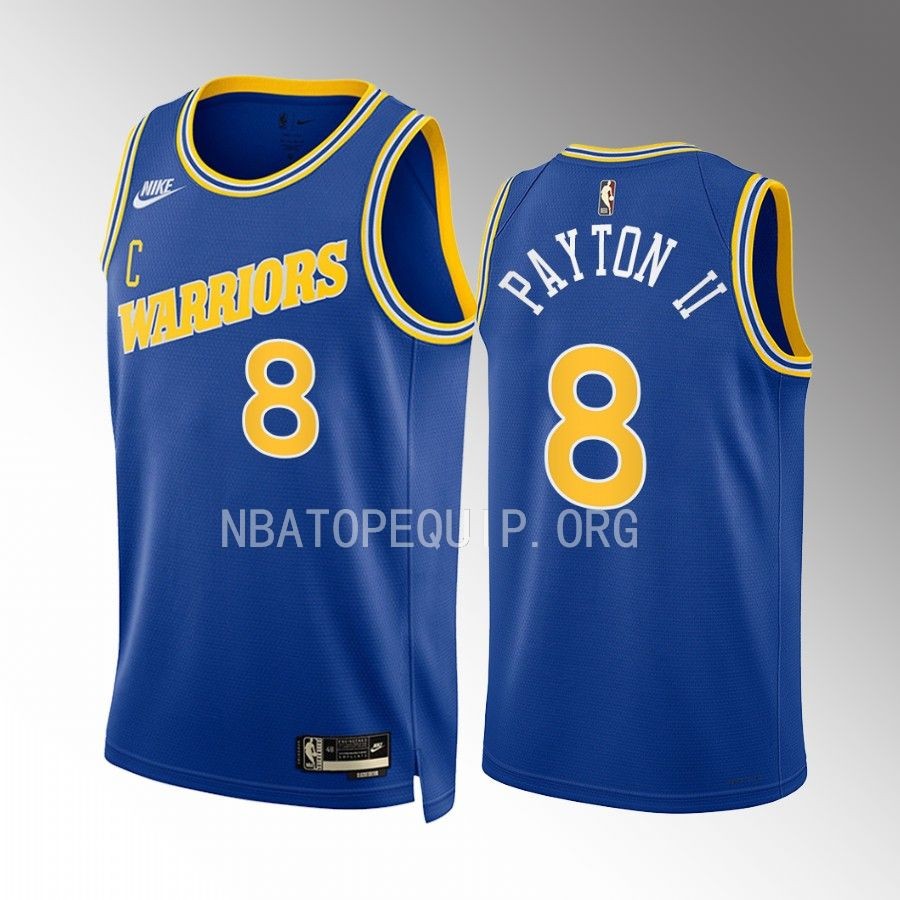 Gary Payton II 2022-23 Golden State Warriors Royal #8 Classic Edition Jersey Swingman