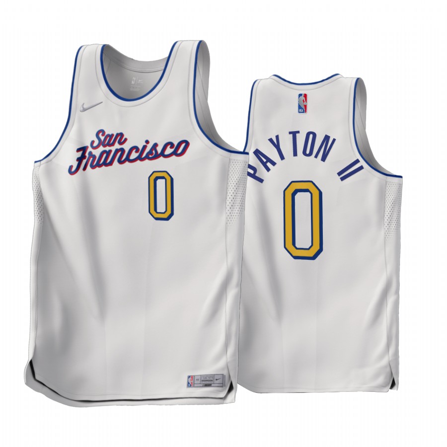 Gary Payton II 2022-23 Golden State Warriors White #0 Earned Edition Jersey