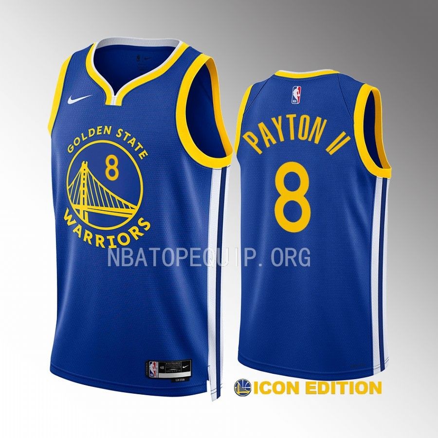 Gary Payton II Golden State Warriors Royal Icon Edition 2022-23 Men Jersey Swingman