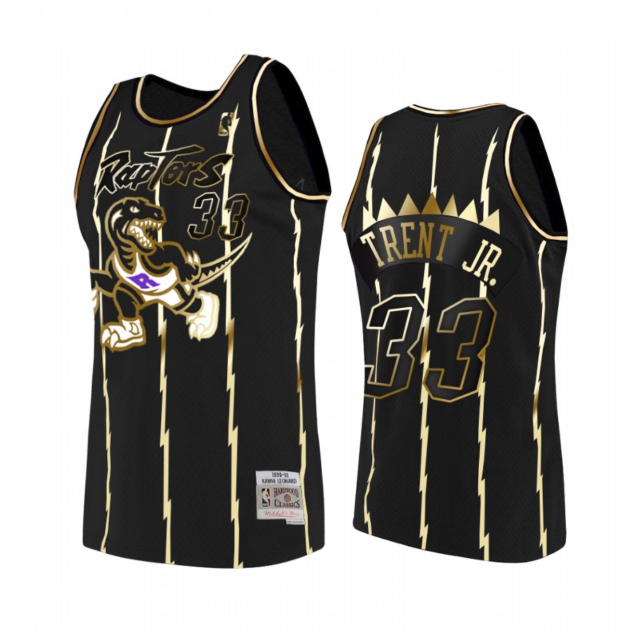 Gary Trent Jr. #33 Toronto Raptors Golden Edition Jersey Black
