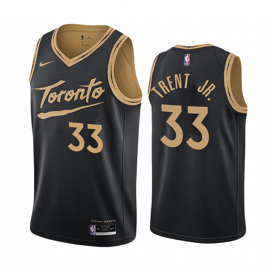 Gary Trent Jr. Toronto Raptors Black City Edition 2021 Trade Jersey