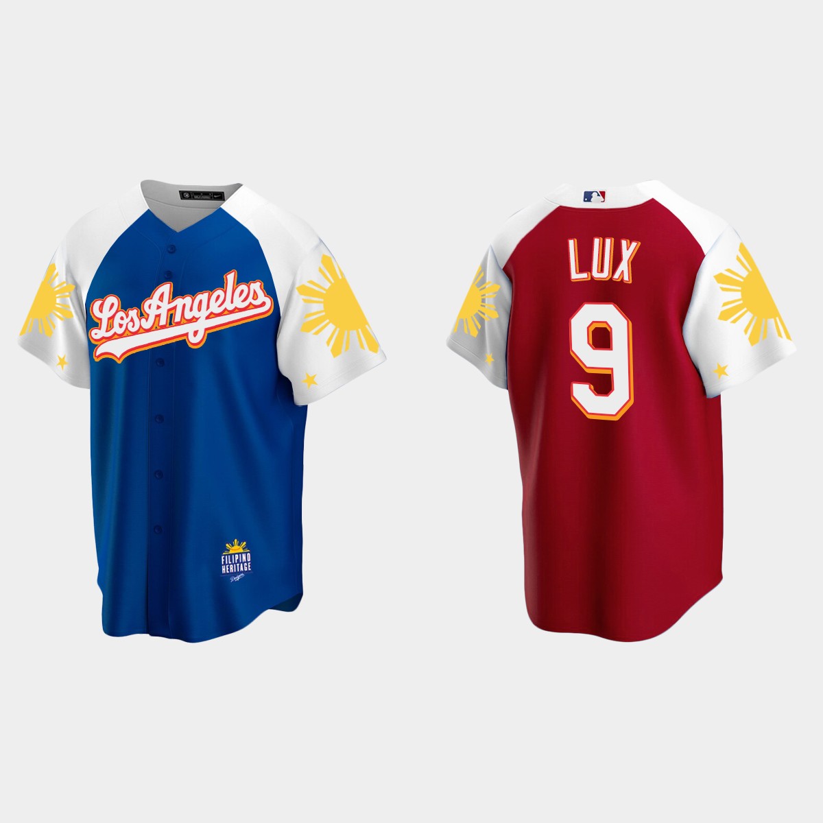 Gavin Lux Los Angeles Dodgers 2022 Filipino Heritage Night Jersey - Royal Red