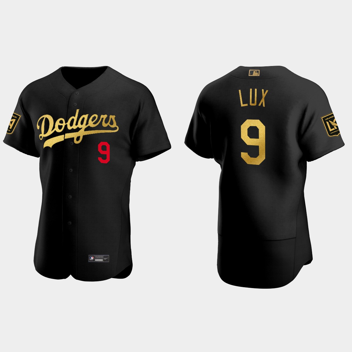 Gavin Lux Los Angeles Dodgers LAFC Night Jersey - Black