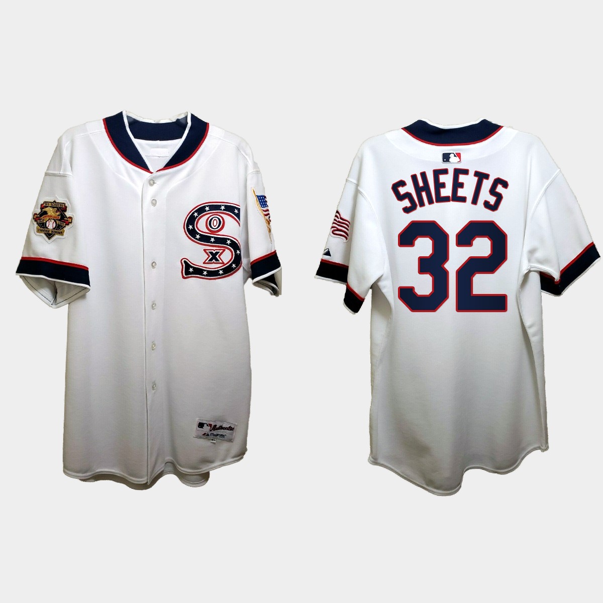 Gavin Sheets Chicago White Sox Independence Day 1917 Throwback Jersey - White