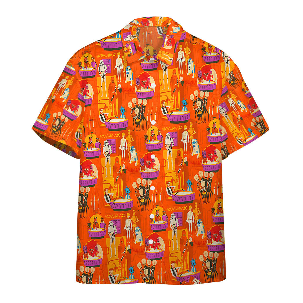Gearhumans 3D Retro Star x War A Wretched Hive Custom Hawaiian Shirt