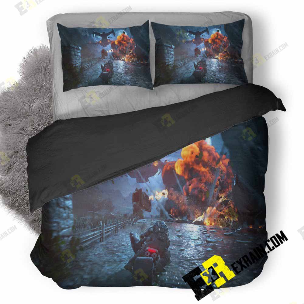 Gears Gameplay 8O 3D Customized Duvet Cover Bedding Set