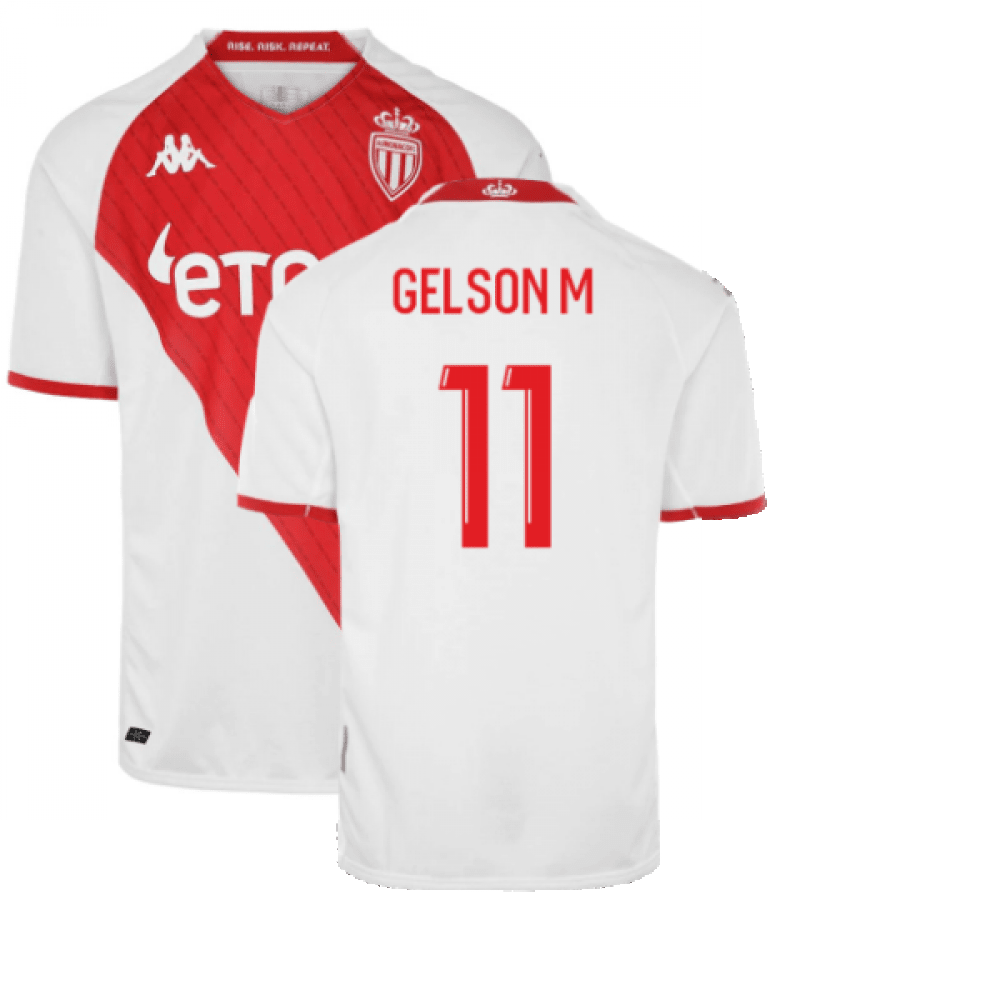 Gelson M 11 AS Monaco 2022/23 Home Player Soccer Jersey – White