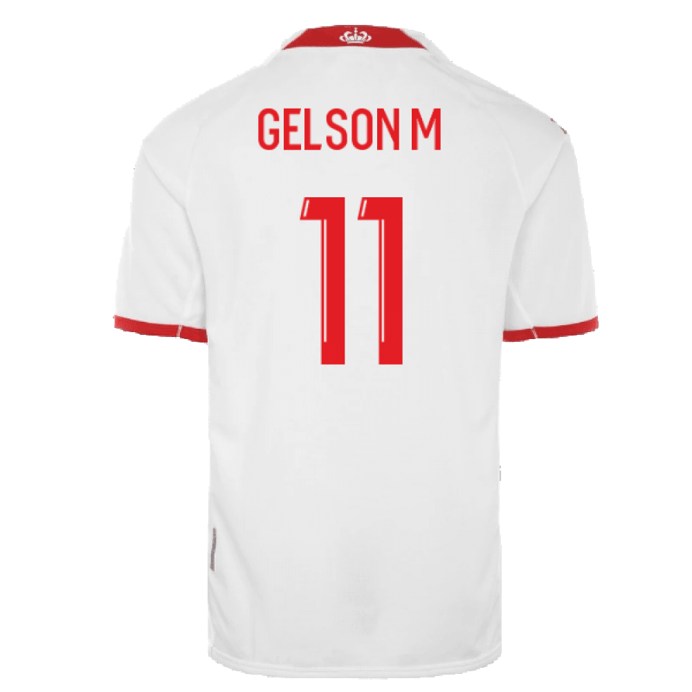 Gelson M 11 AS Monaco 2022/23 Home Player Soccer Jersey – White