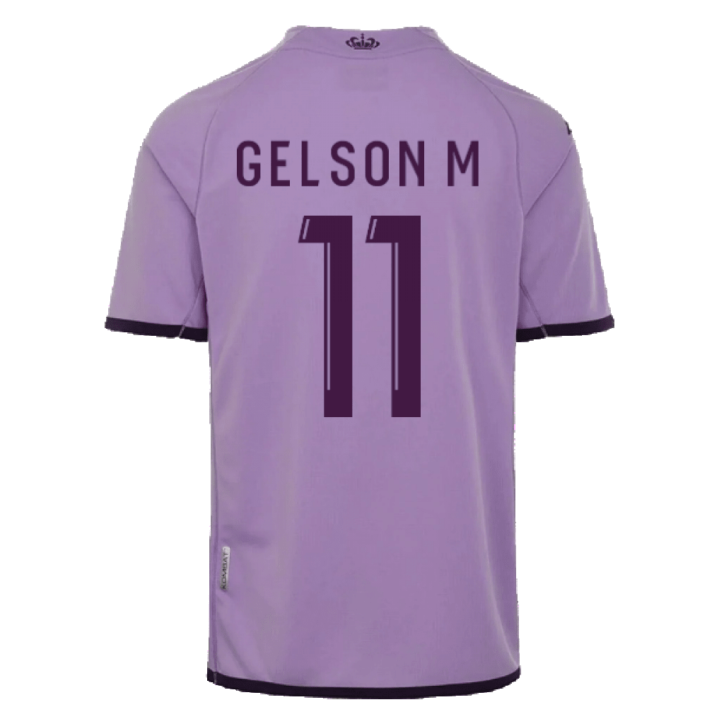 Gelson M 11 AS Monaco 2022/23 Third Player Soccer Jersey – Purple