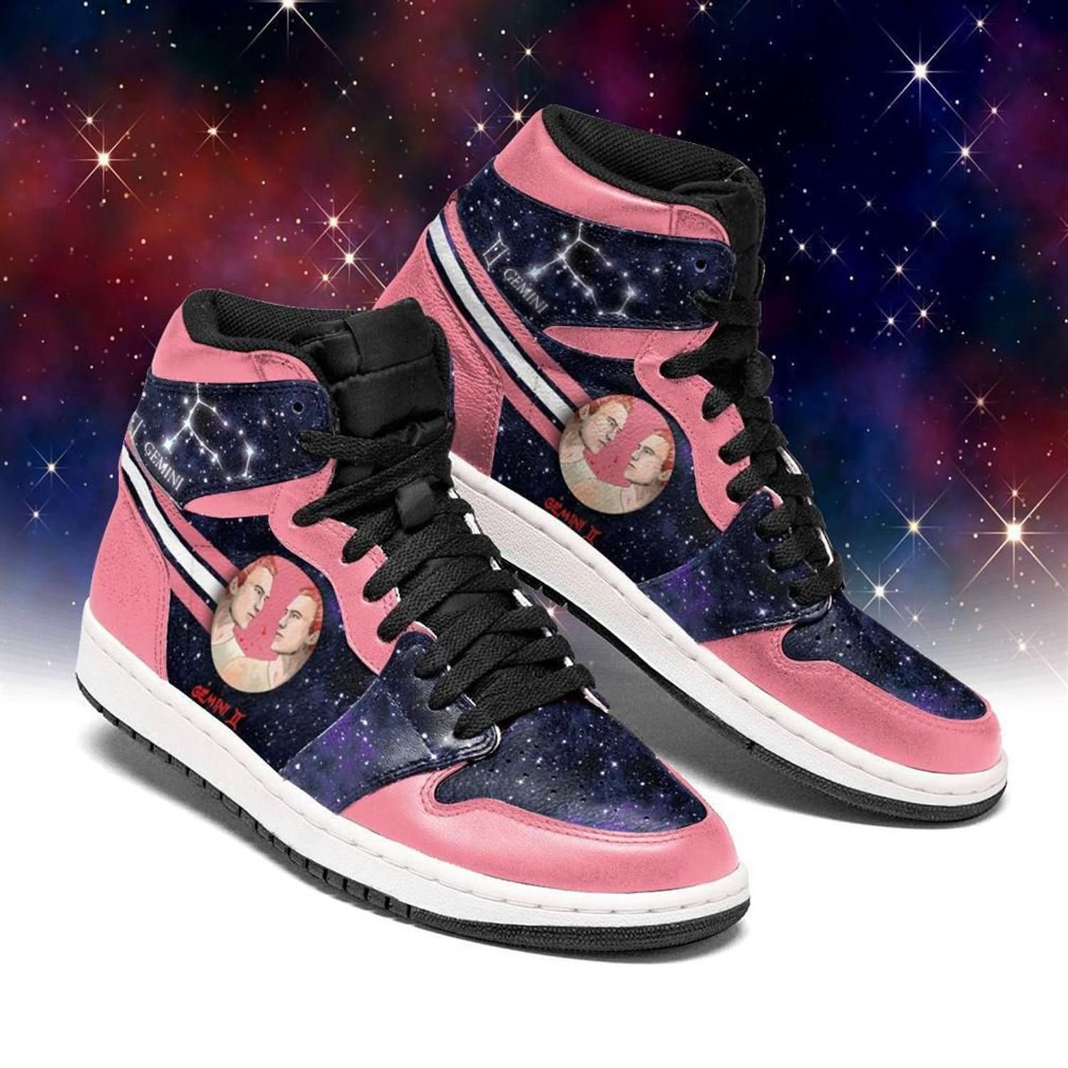 Gemini Zodiac High Top Air Jordan Sneaker, Air Jordan Hightop
