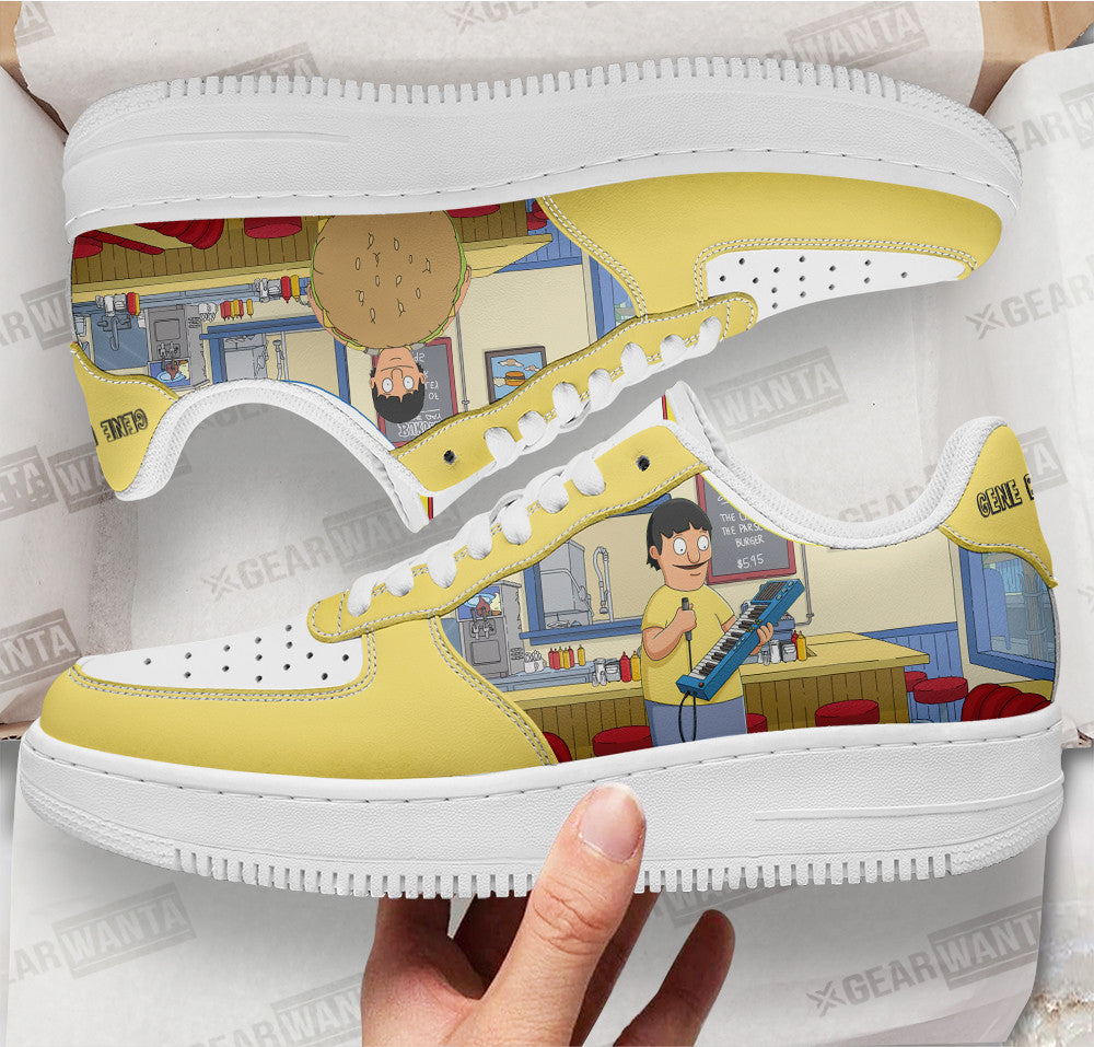 Gene Belcher Bob’s Burger Custom Air Sneakers