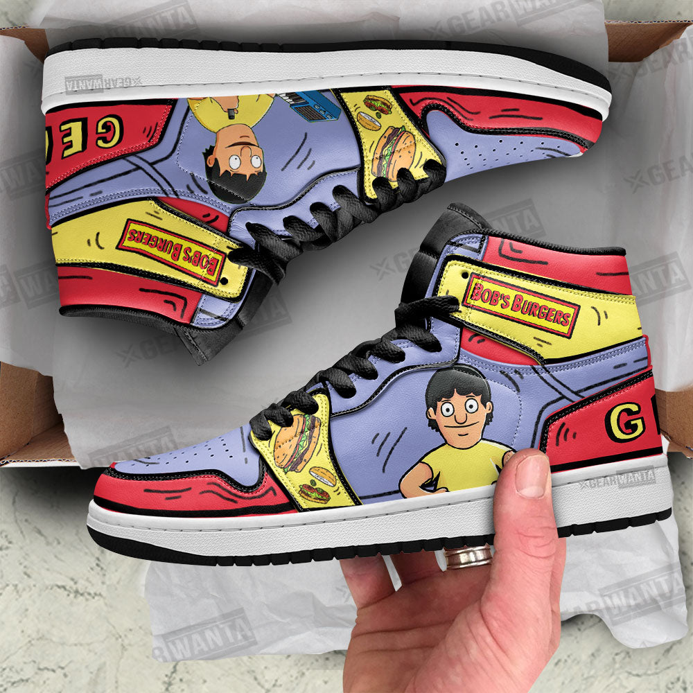 Gene Bob’s Burger J1 Shoes For Cartoon Fans Sneakers, Air Jordan Hightop