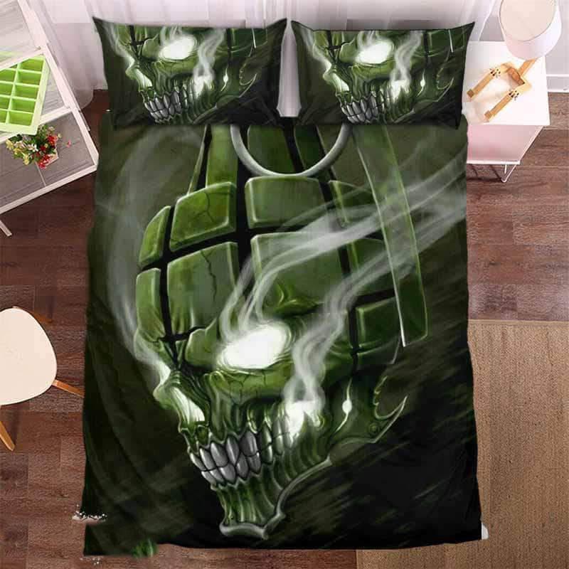 Generade Skull 3D Customized Duvet Cover Bedding Set