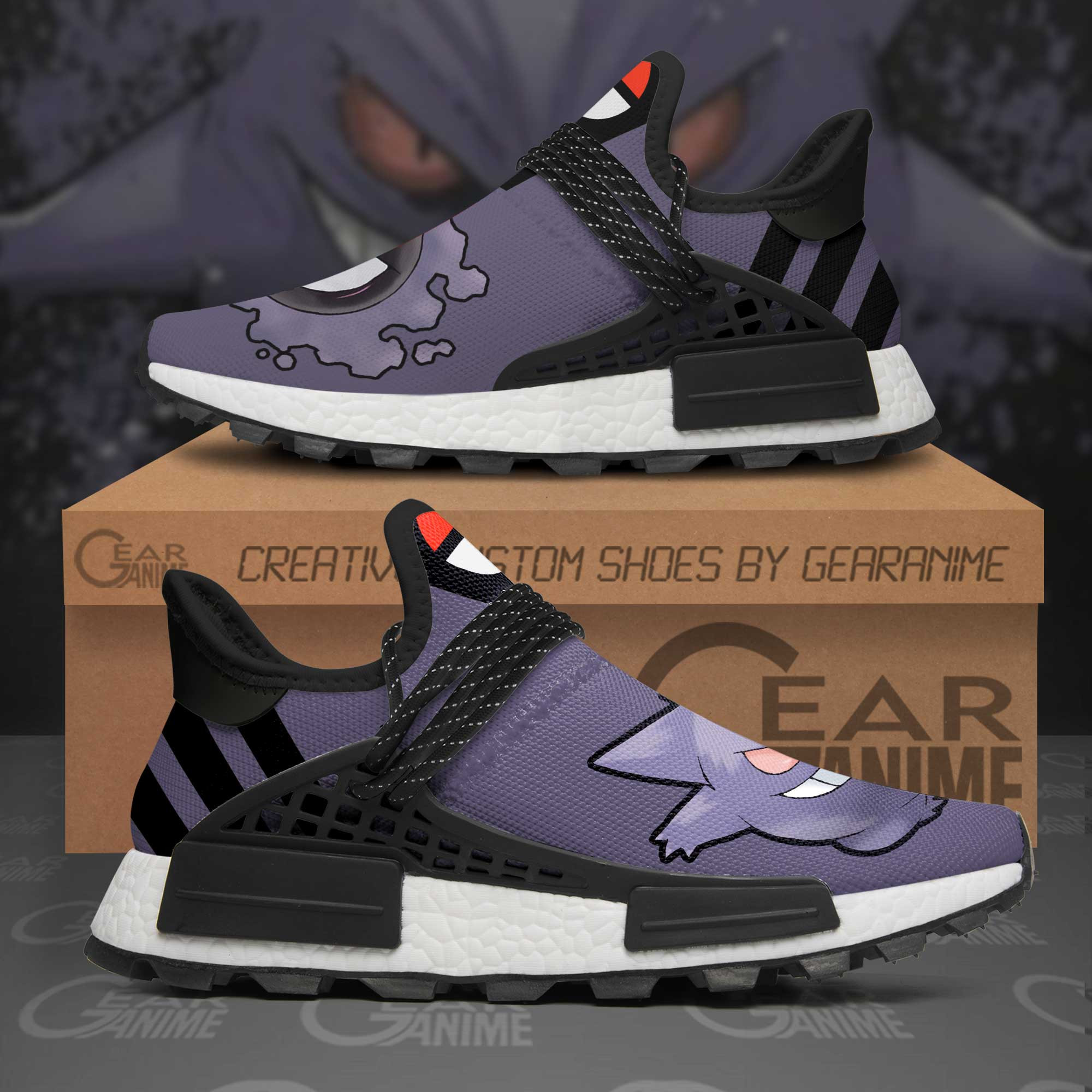 Gengar Shoes Pokemon Anime Shoes, NMD Shoes