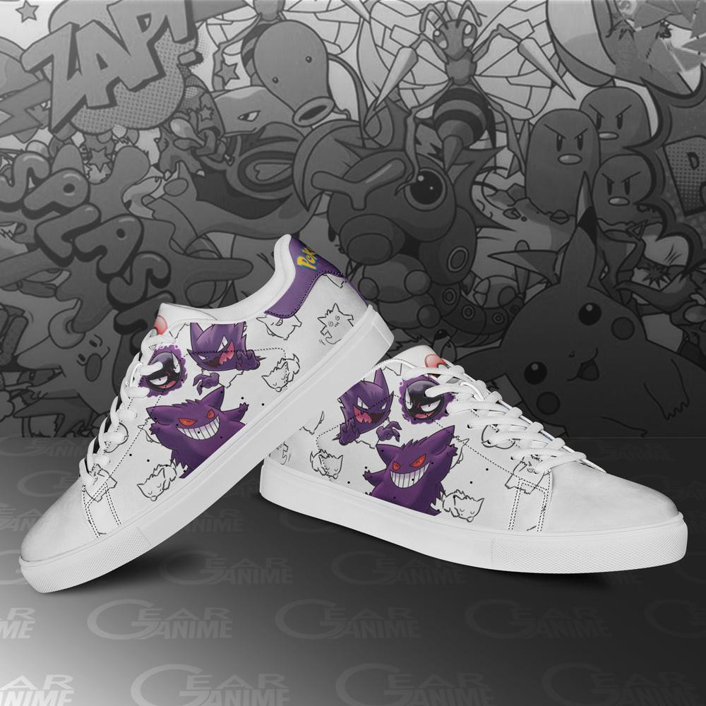 Gengar Skate Shoes Custom Pokemon Anime Sneakers