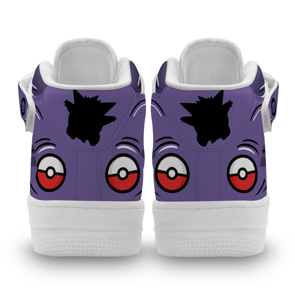 Gengar Sneakers Air Mid Custom Pokemon Anime Shoes