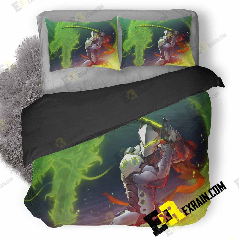 Genji Overwatch Art 3D Customized Duvet Cover Bedding Set