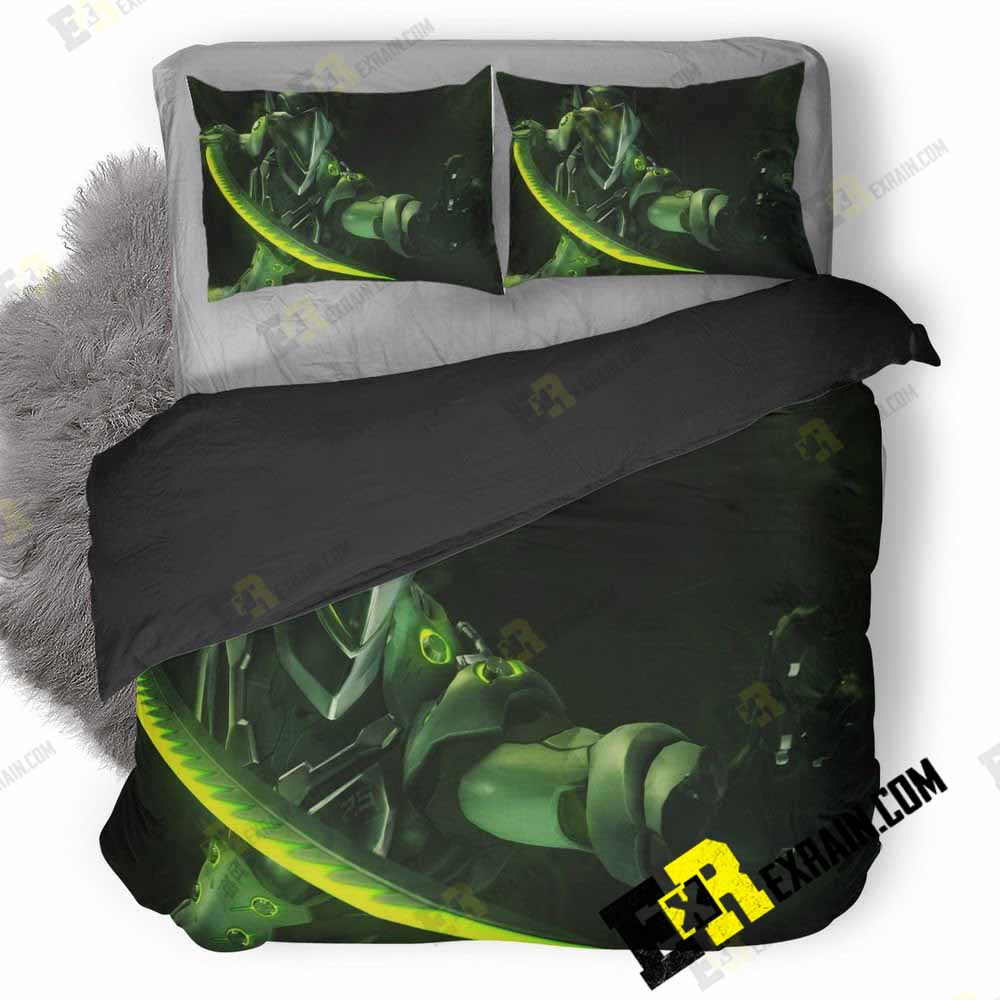 Genji Overwatch Artwork Dg 3D Customized Duvet Cover Bedding Set