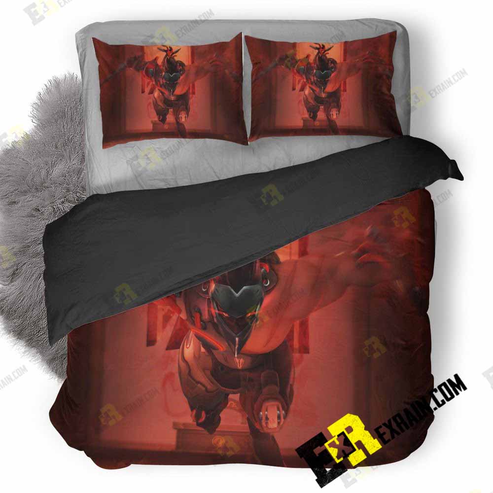 Genji Overwatch Blackwatch Art Dr 3D Customized Duvet Cover Bedding Set